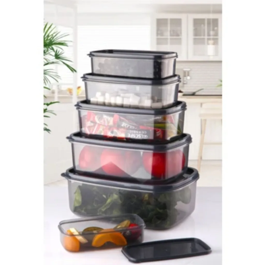 ظرف نگهدارنده مدل مستطیلی مجموعه 6 عددی