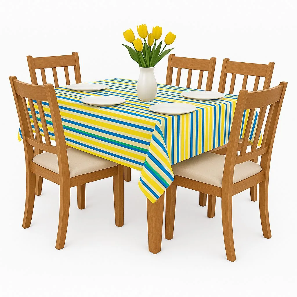 سفره ۴ نفره  مدل راه راه سایز ۱۰۰×۹۰ سانتی متر