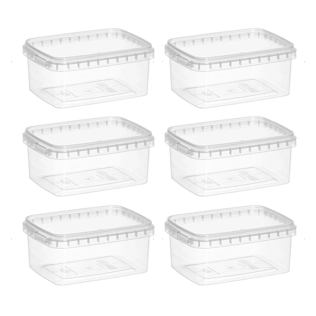 ظرف نگهدارنده مدل TEBPLASTIC بسته 6 عددی