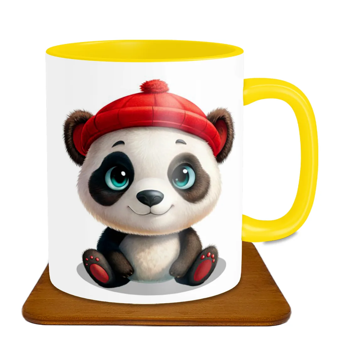 ماگ ساده سرامیکی مدل SF1004 به همراه زیرلیوانی