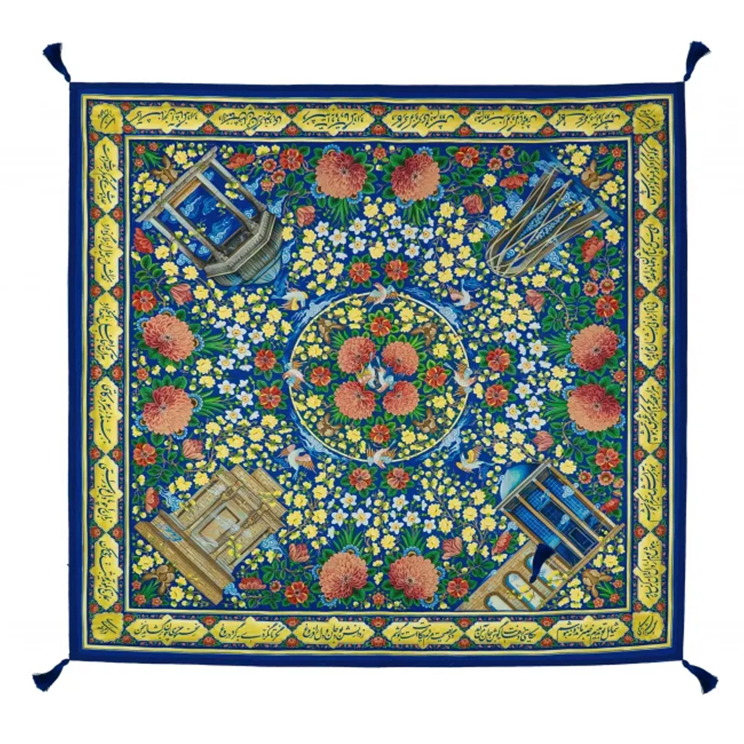 سفره 4 نفره مدل پارچه ای طرح گلستان شاعران کد 00103054