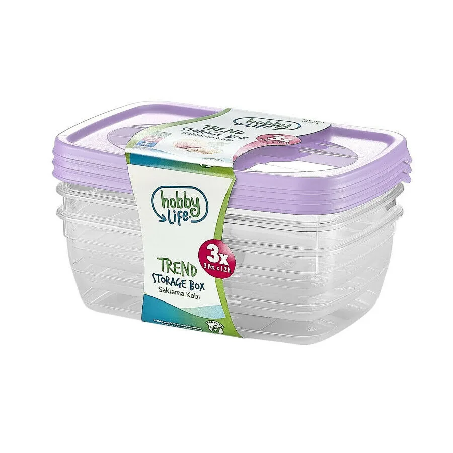 ظرف نگهدارنده هوبی لایف مدل H-021016 بسته 3 عددی