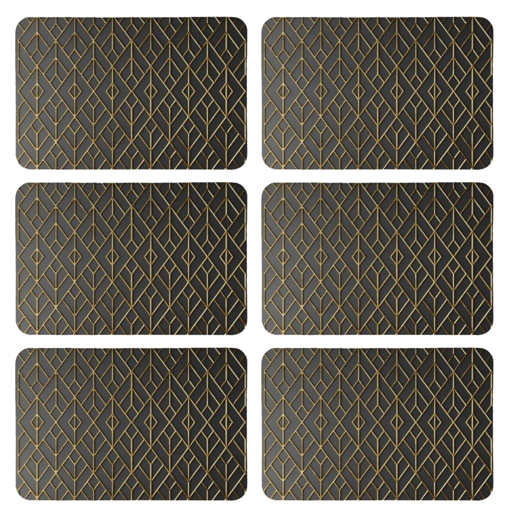 زیربشقابی طرح کلاسیک کد 8858 بسته 6 عددی