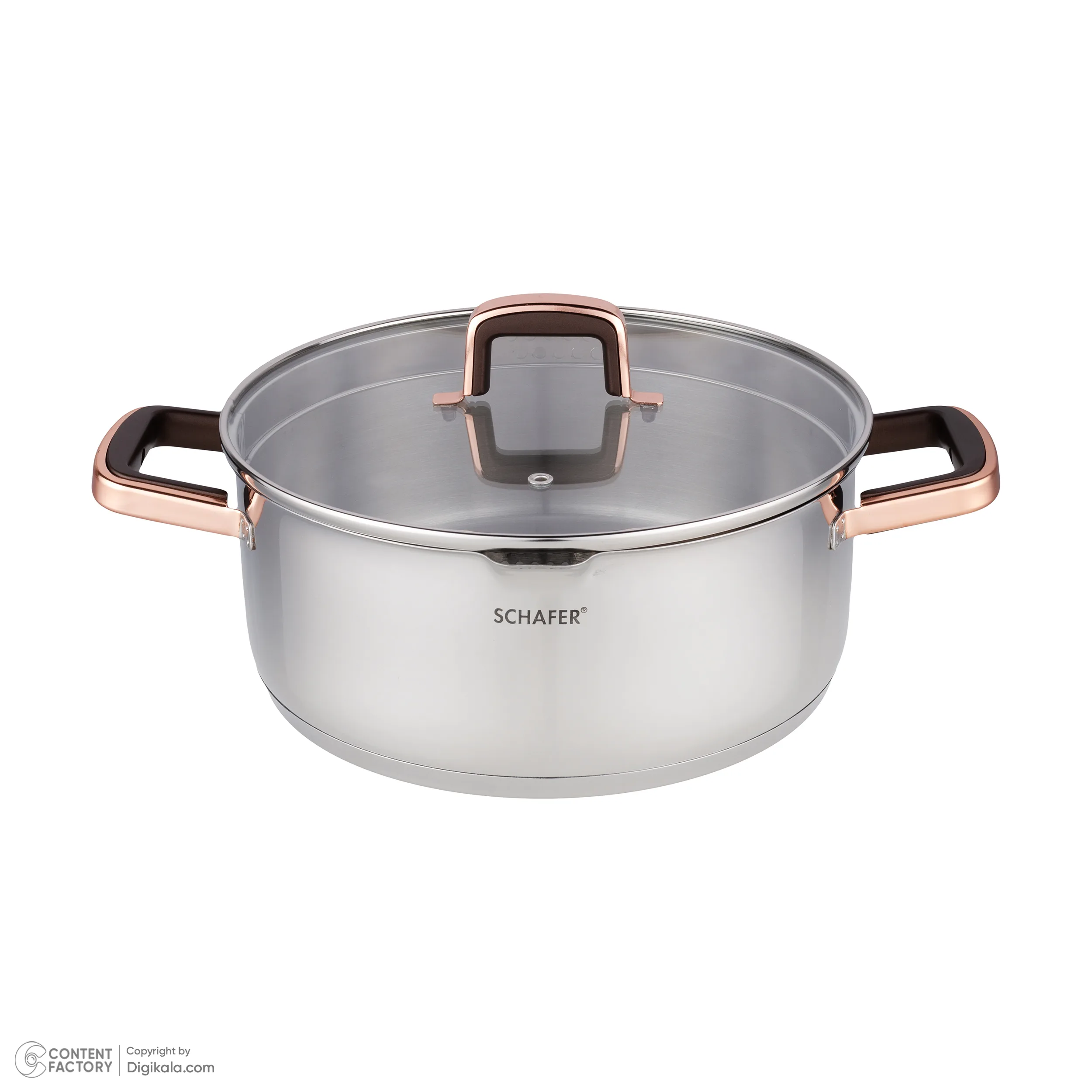 سرویس پخت و پز 18 پارچه شفر مدل compact bronz