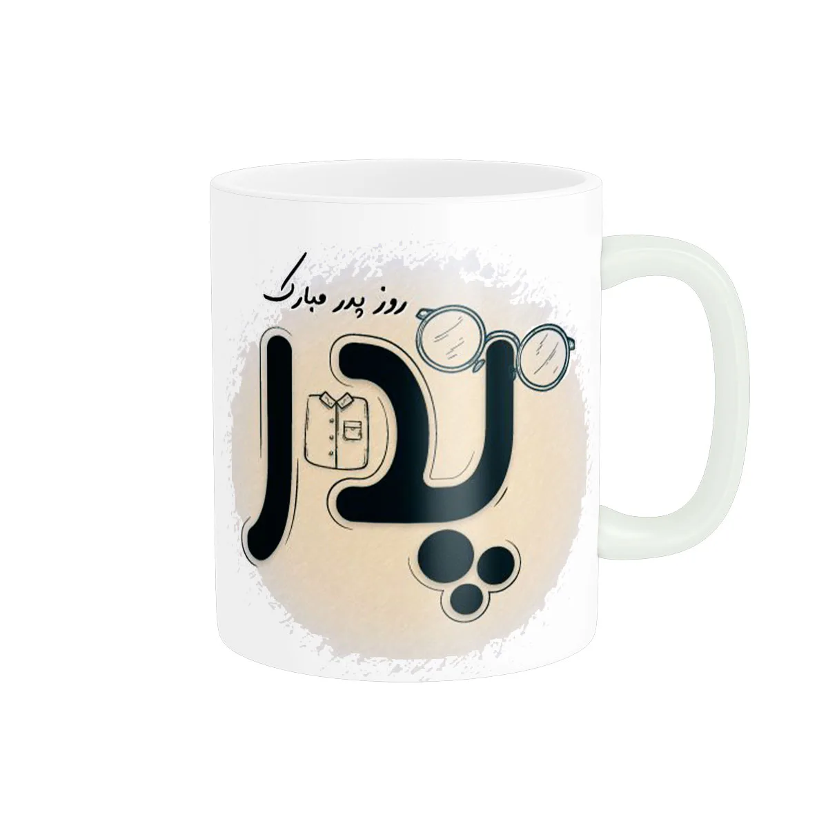 ماگ پاد آفرین مدل روز پدر مبارک تبریک روز مرد کد 722