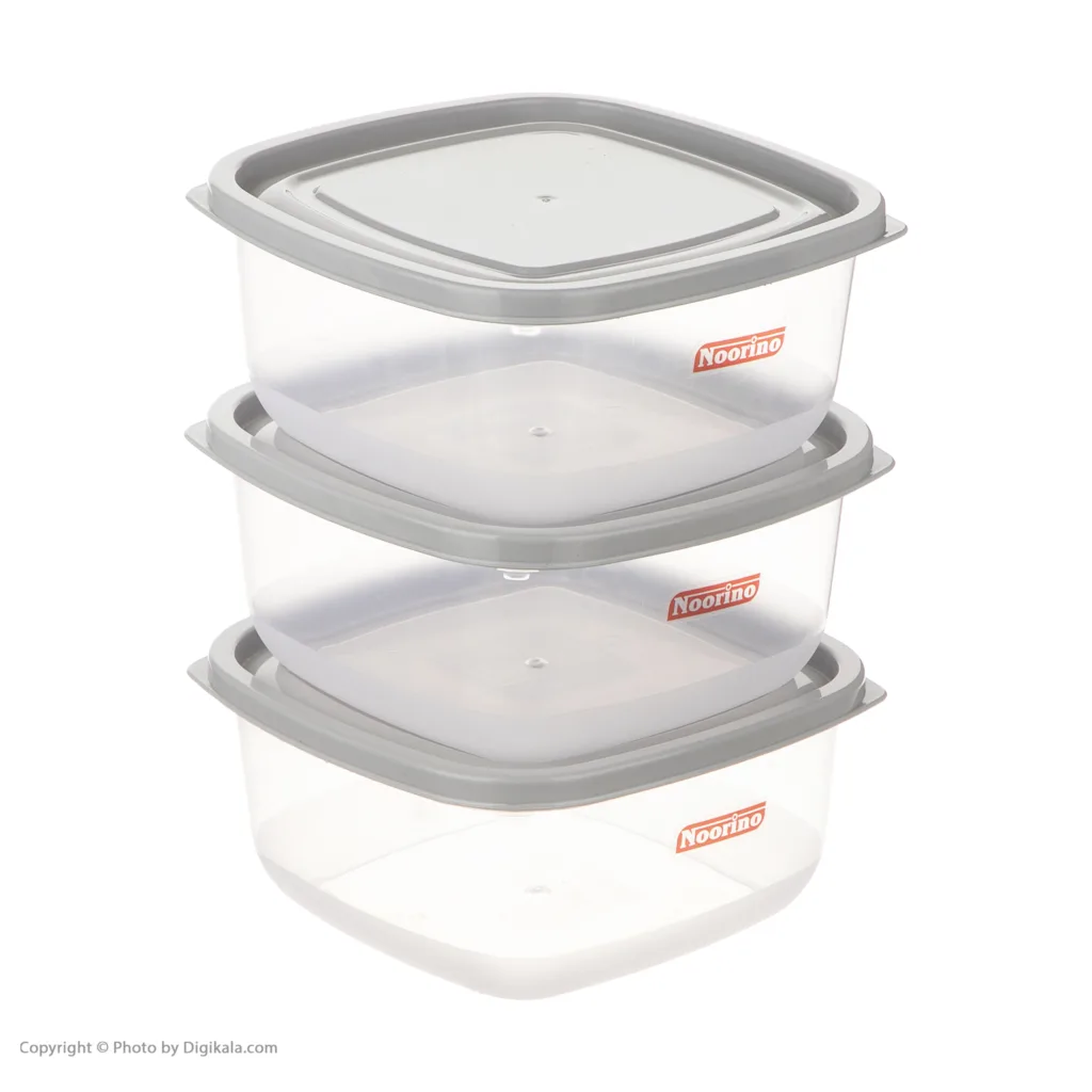ظرف نگهدارنده نورینو مدل نارون مجموعه 3 عددی