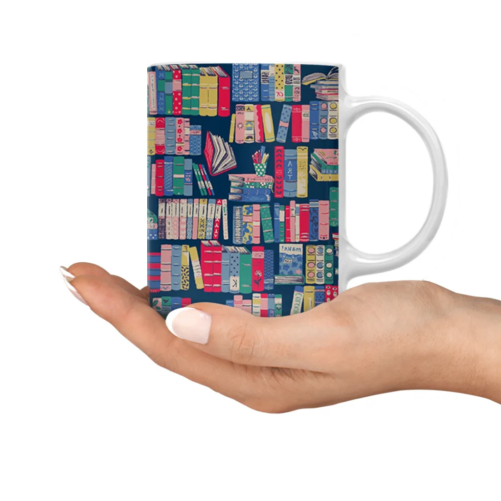 ماگ ترمه طراحان ایده مدل کتابخانه ی رنگی کد strm0060