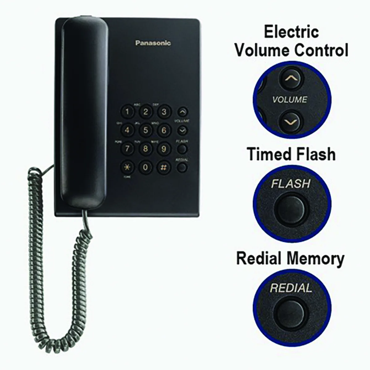 تلفن پاناسونیک کد KX-TS500FXB