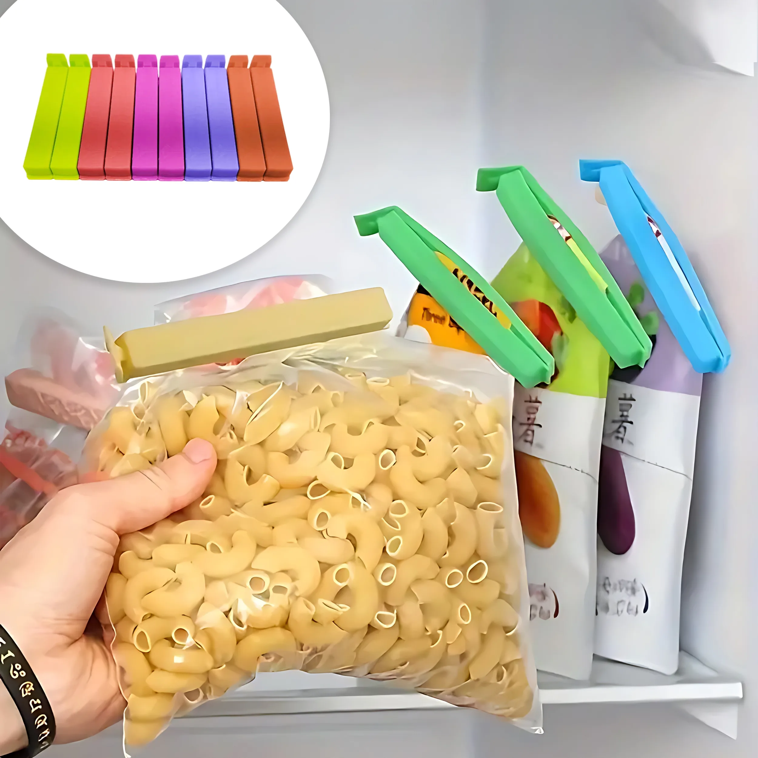 گیره کیسه مدل BEVARA کد 1108 مجموعه 10 عددی