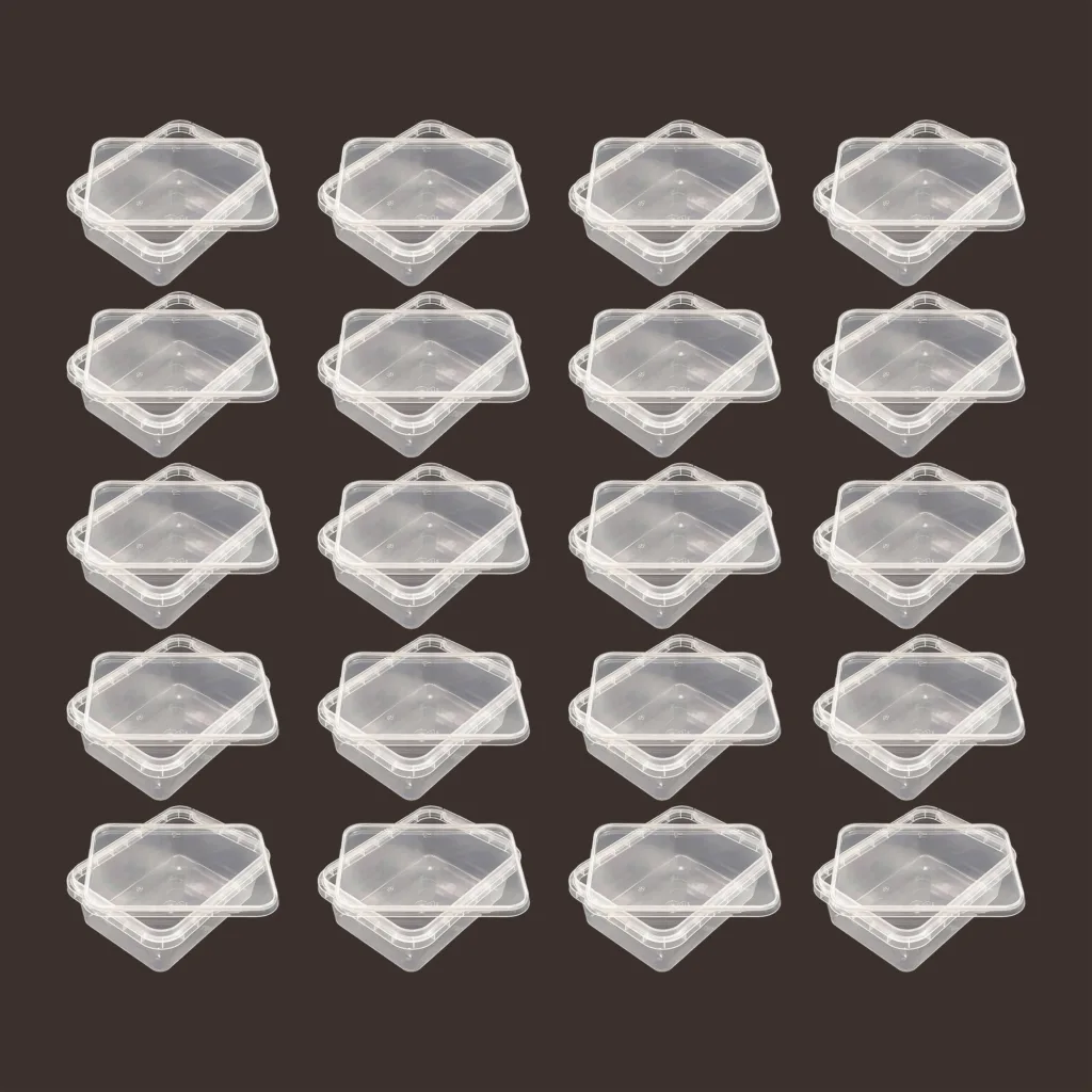 ظرف نگهدارنده پولاد پویش مدل فریزری و مایکروویوی کد 400cc بسته 20 عددی