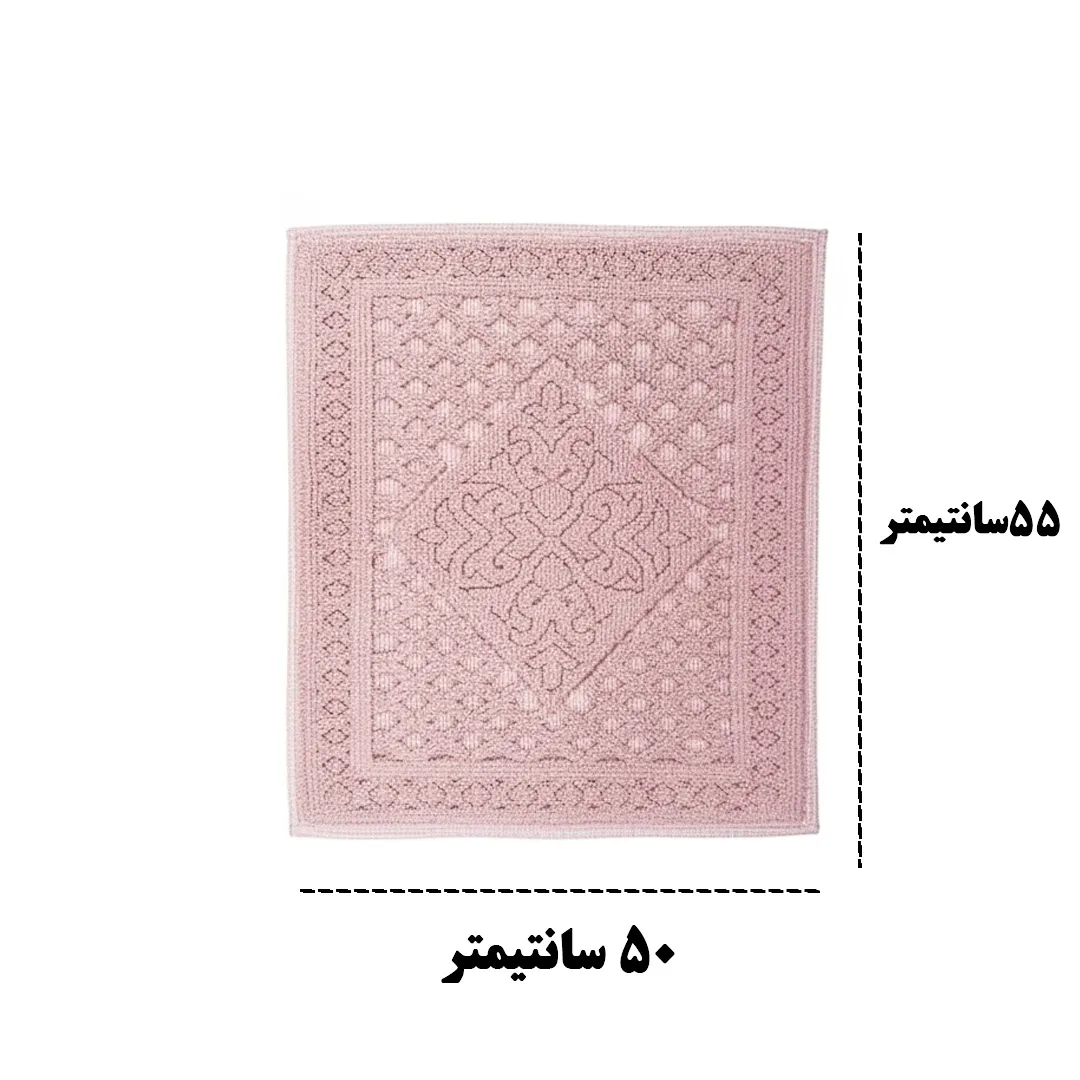 پادری گلدروم مدل Bukle سایز 100x55 سانتی متر مناسب برای فضای داخلی مجموعه 2 عددی