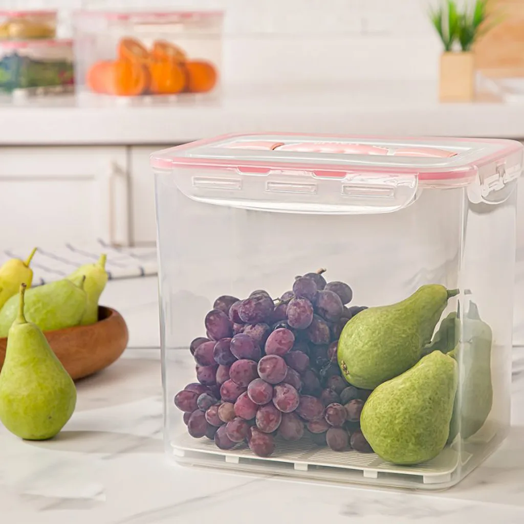 ظرف نگهدارنده میوه لیمون مدل چهارقفل کد DH1023