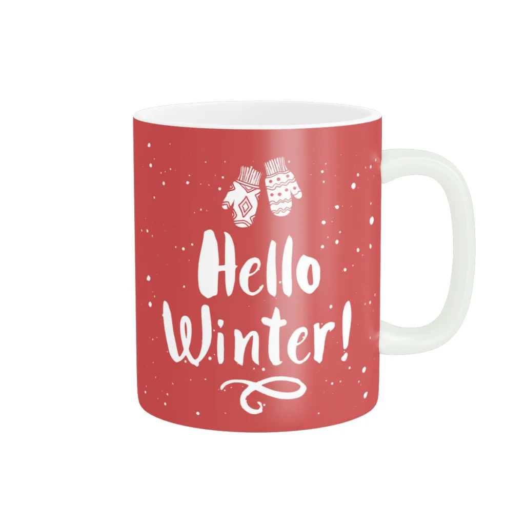 ماگ مدل طراحی گرافیکی زمستانی کد 1455