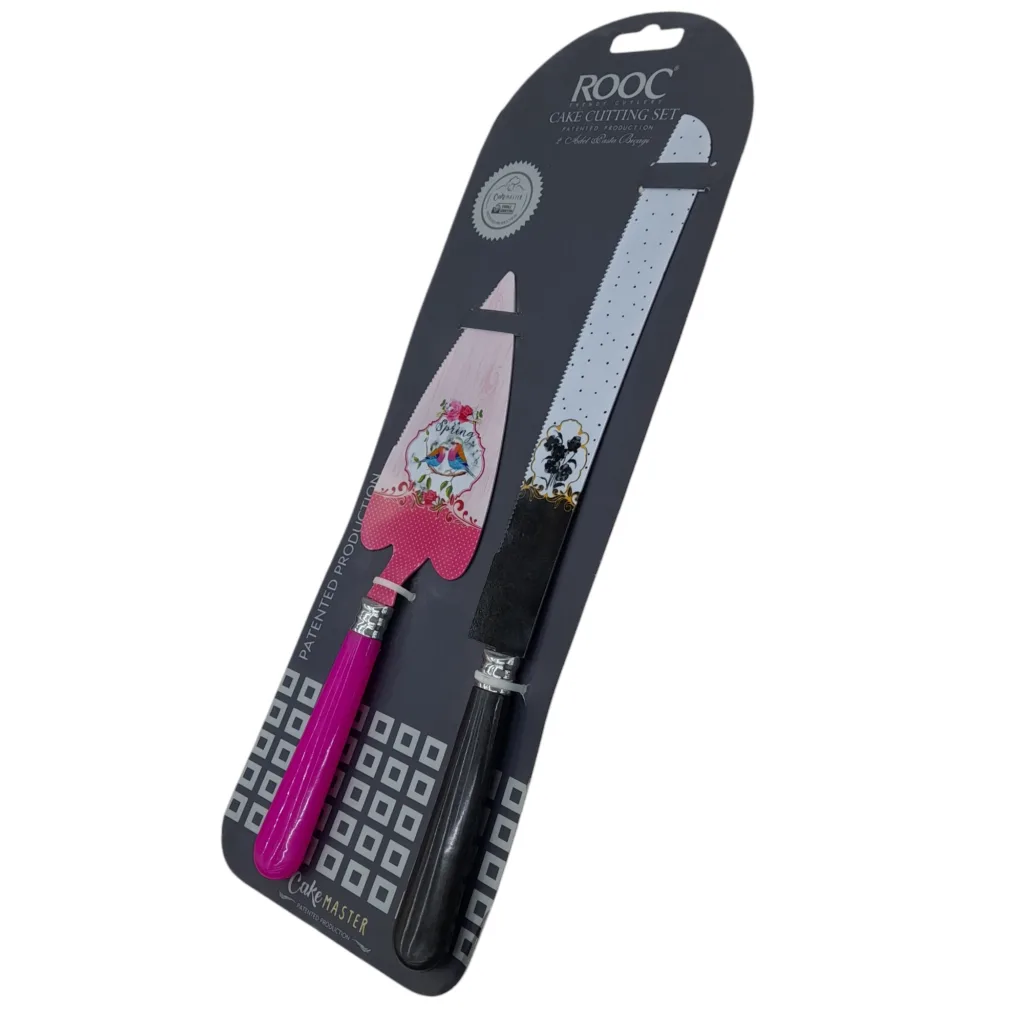 ست کارد و کفگیر سرو کیک روک کد R902-C
