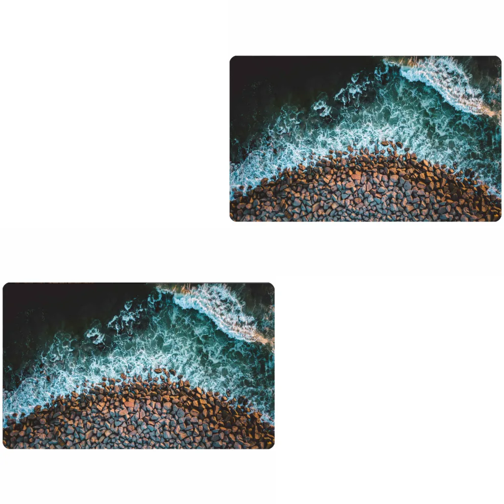 پادری مدل ساحل رویه مخمل طرح ترک کد D.405 سایز 75×45 سانتی متر مجموعه دو عددی