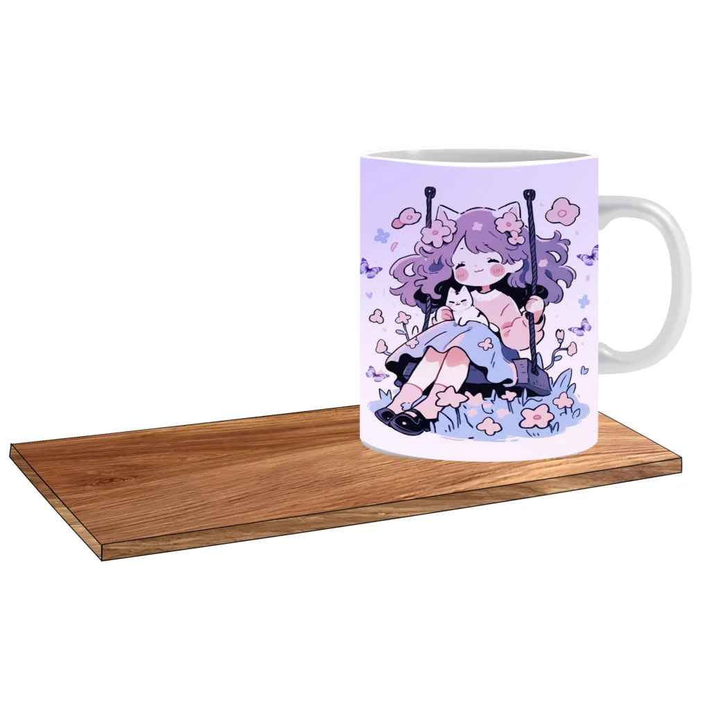 ماگ ال ایکس پی مدل کادو تولد برای دختر بچه 7 ساله کد 429 به همراه زیر لیوانی