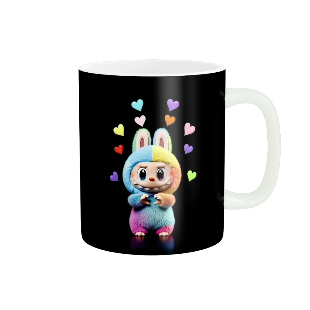 ماگ پاد آفرین طرح عروسک لبوبو لابوبو Labubu کد 5889