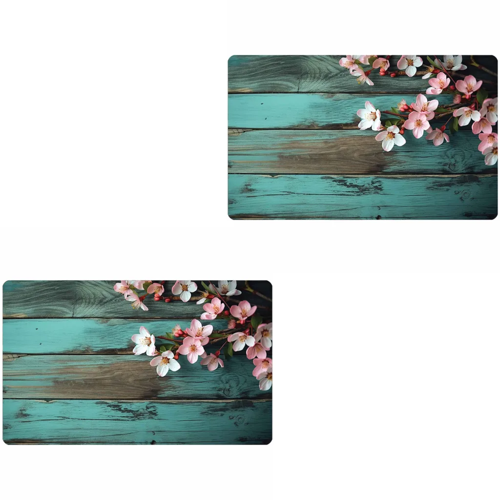 پادری مدل گل رویه مخمل طرح ترک کد D.506 سایز 75×45 سانتی متر مجموعه دو عددی