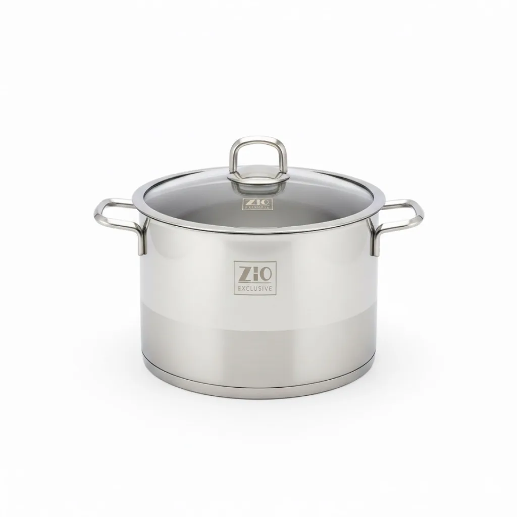 سرویس قابلمه و تابه استیل 10 پارچه بازرگانی زیو مدل ZCS-1320/5S28