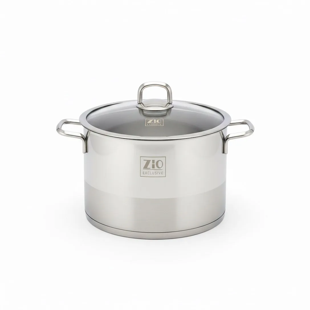 سرویس قابلمه و تابه استیل 10 پارچه بازرگانی زیو مدل ZCS-1320/5S28