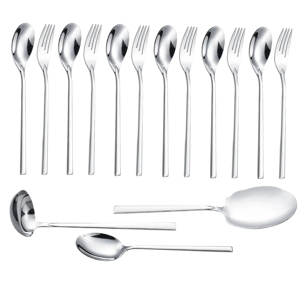 سرویس قاشق و چنگال 15 پارچه جی فی نی مدل G-253