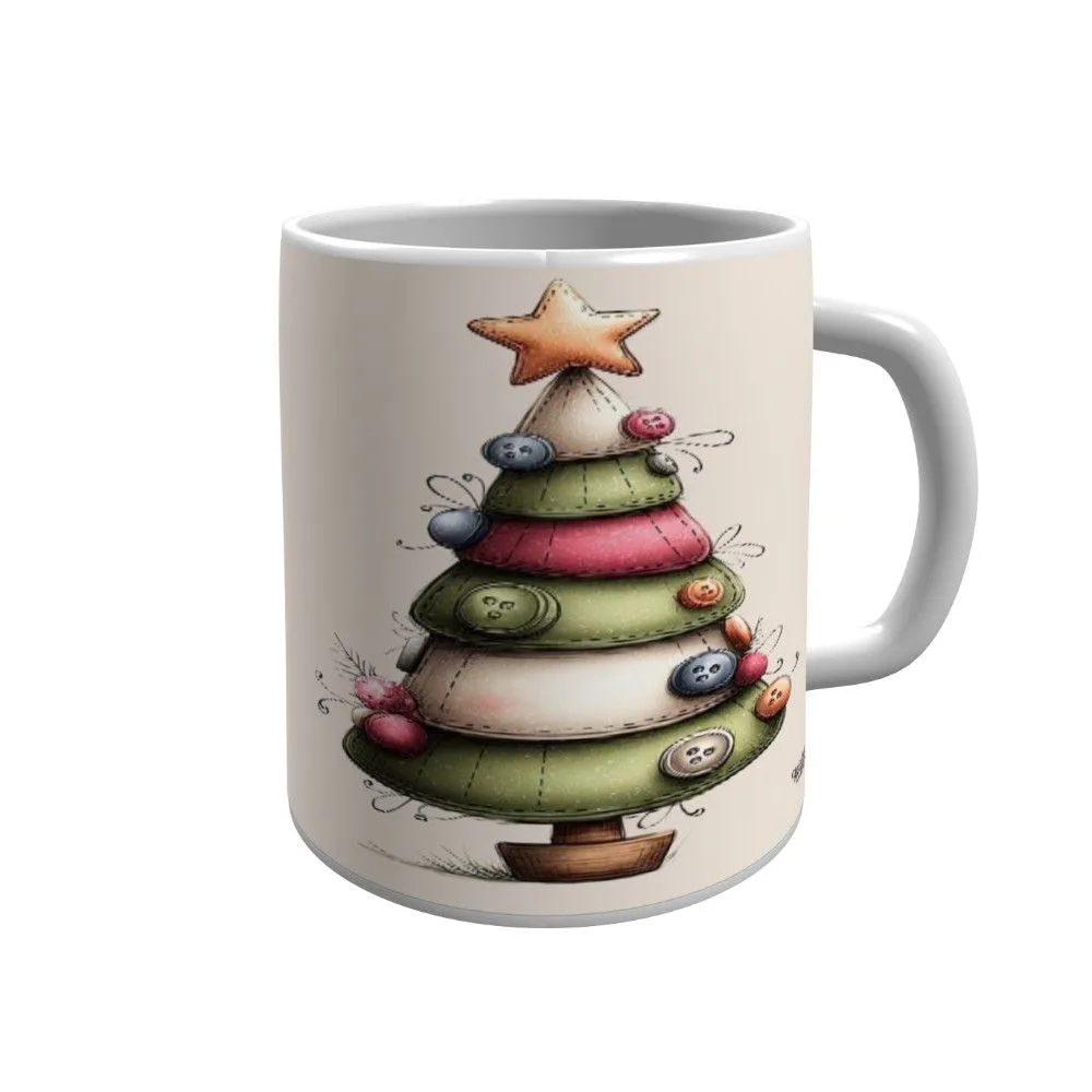 ماگ پاد آفرین مدل درخت کریسمس فانتزی کد 111