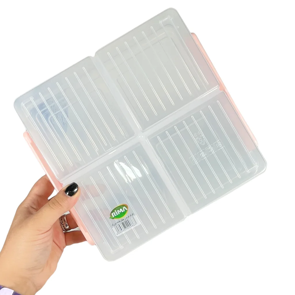 ظرف نگهدارنده ریما مدل چهارخانه 800g