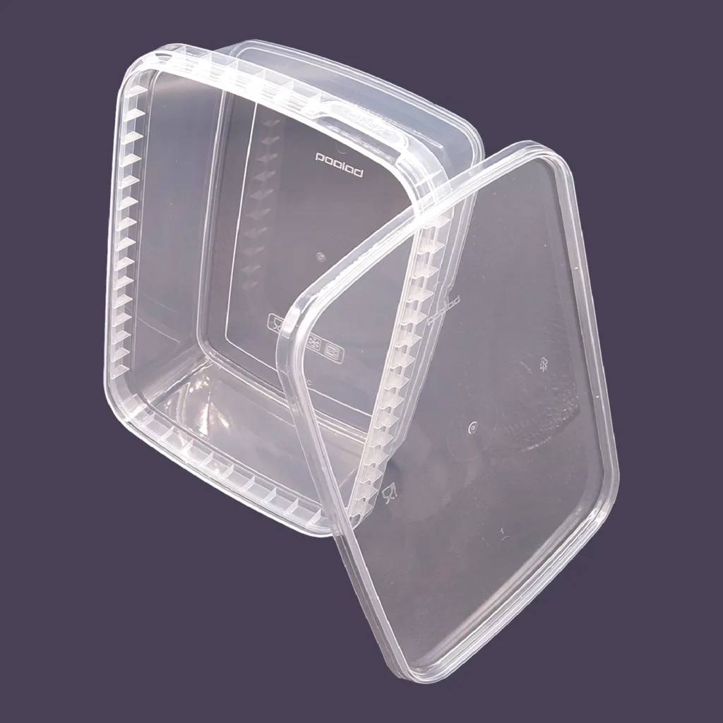 ظرف نگهدارنده پولاد پویش فریزری پولاد مدل بزرگ 1500cc بسته 12 عددی