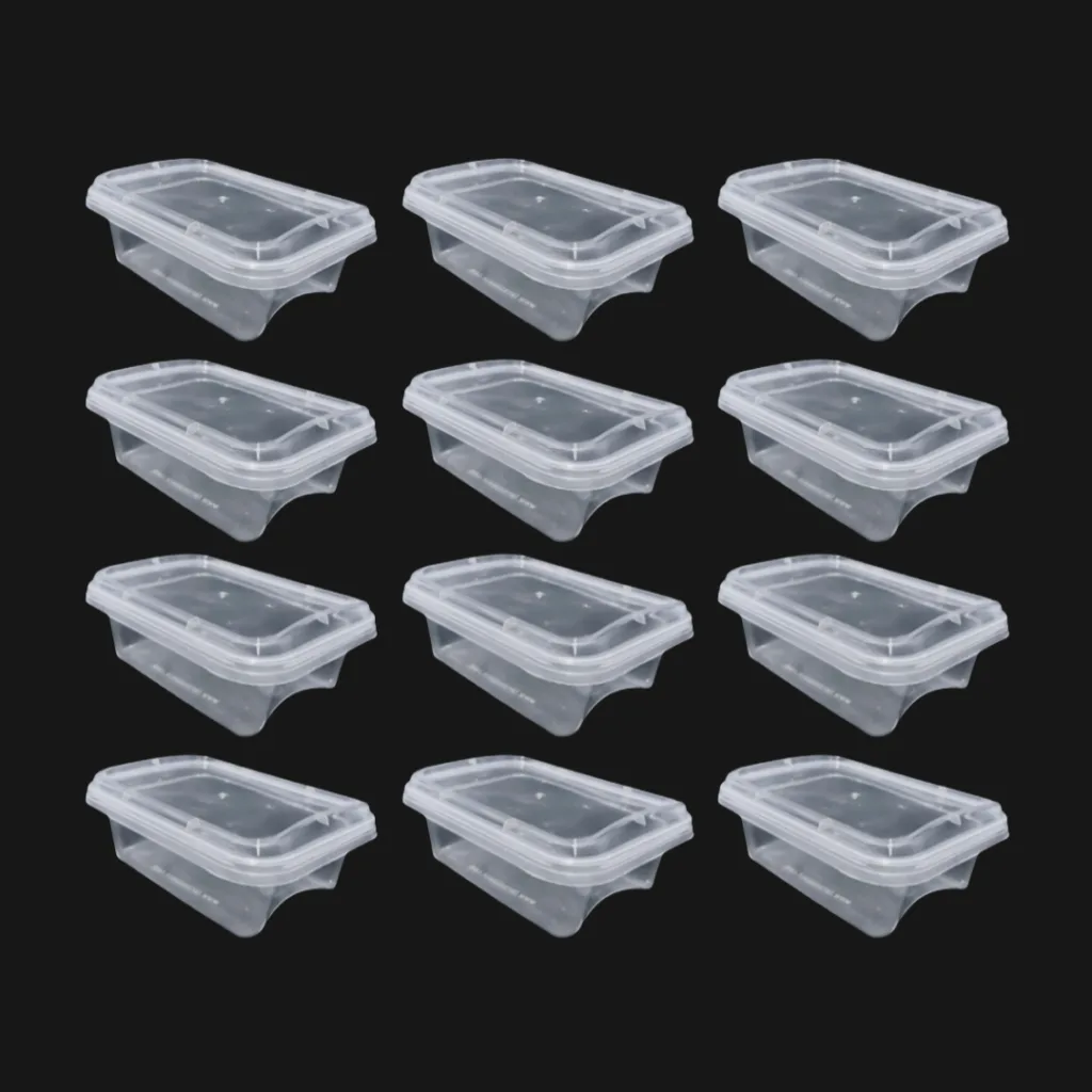 ظرف نگهدارنده مدل فریزری کد 200cc مجموعه 12 عددی