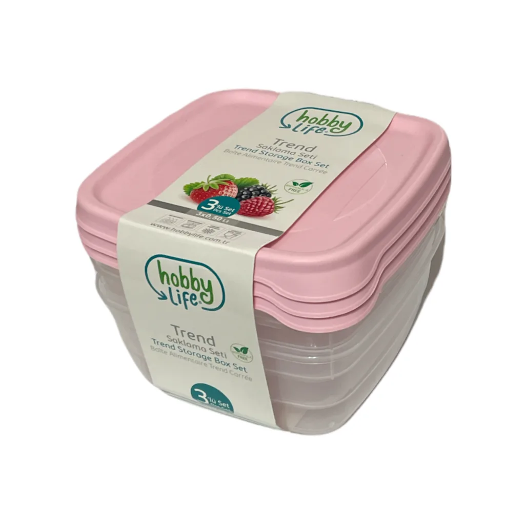 ظرف نگهدارنده هوبی لایف مدل 1038 بسته 3 عددی