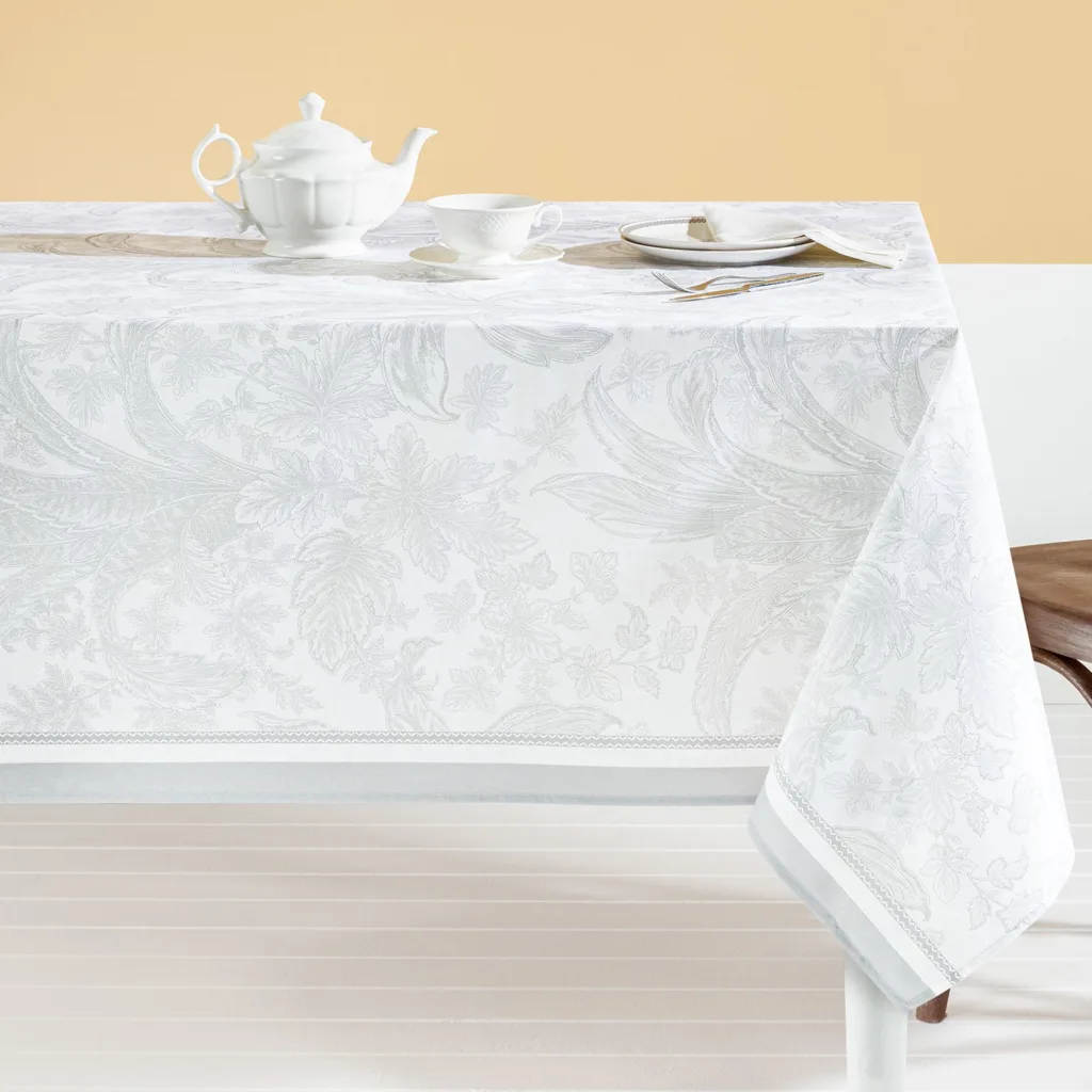 سفره شش نفره مادام کوکو مدل Bernice Gri سایز 200*160 سانتی متر