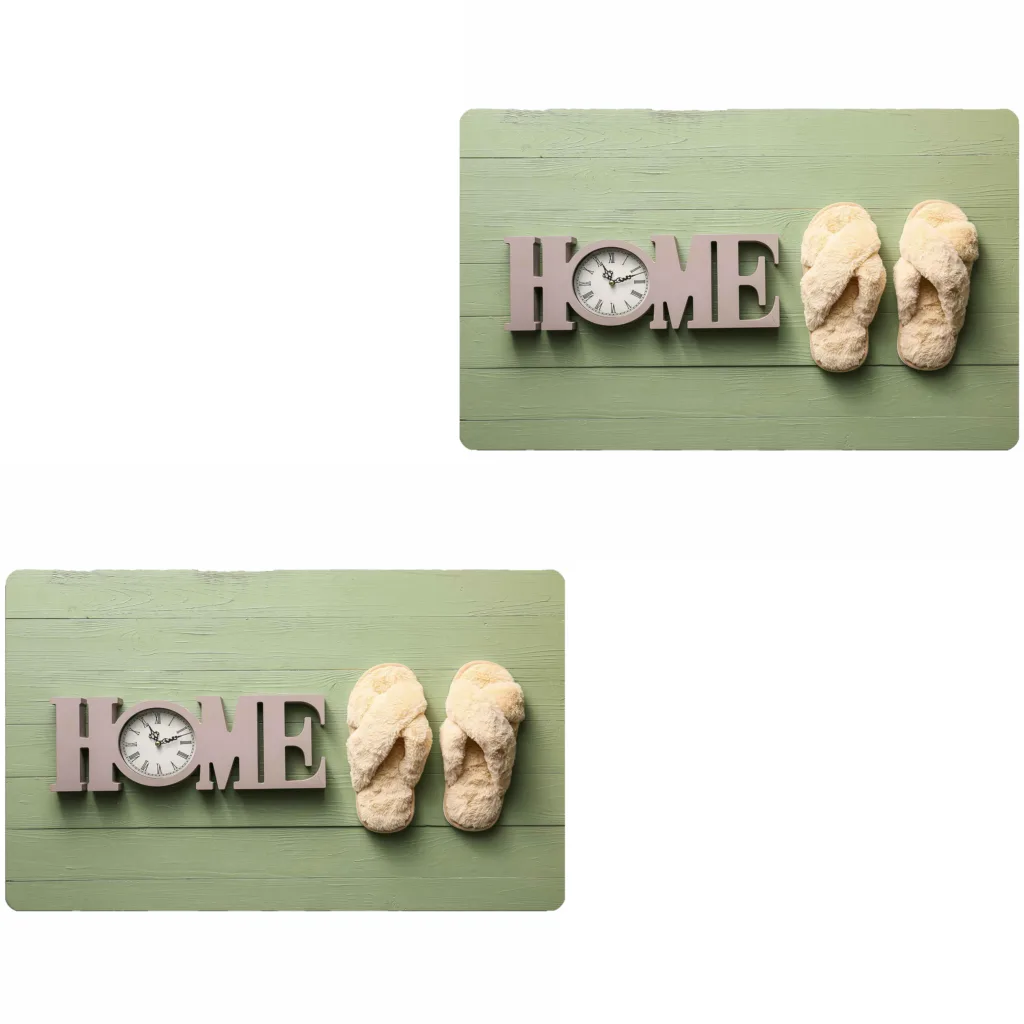 پادری مدل Home رویه مخمل طرح ترک کد D.312 سایز 75×45 سانتی متر مجموعه دو عددی