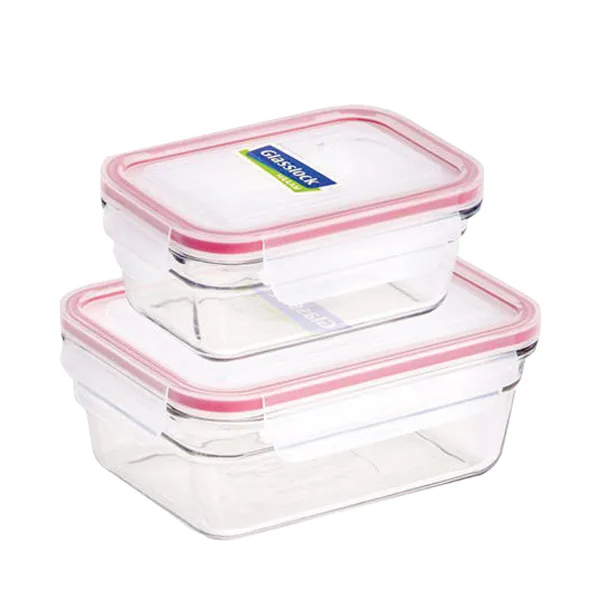 ظرف نگهدارنده گلس لاک مدل GL-1789 مجموعه 2 عددی