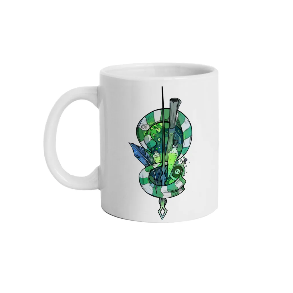 ماگ هومرو طرح هری پاتر اسلیترین مدل M1351