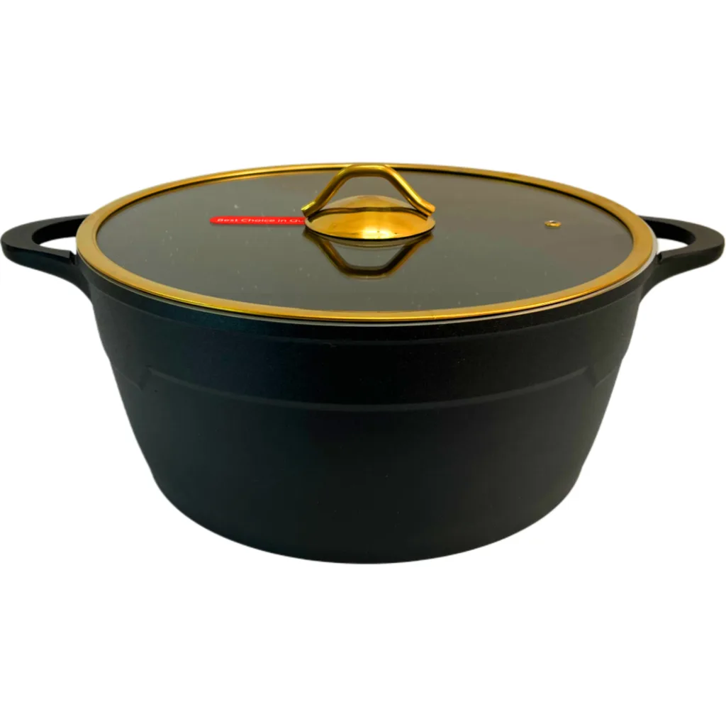 سرویس قابلمه و تابه گرانیتی 8 پارچه آرسکا مدل Golden