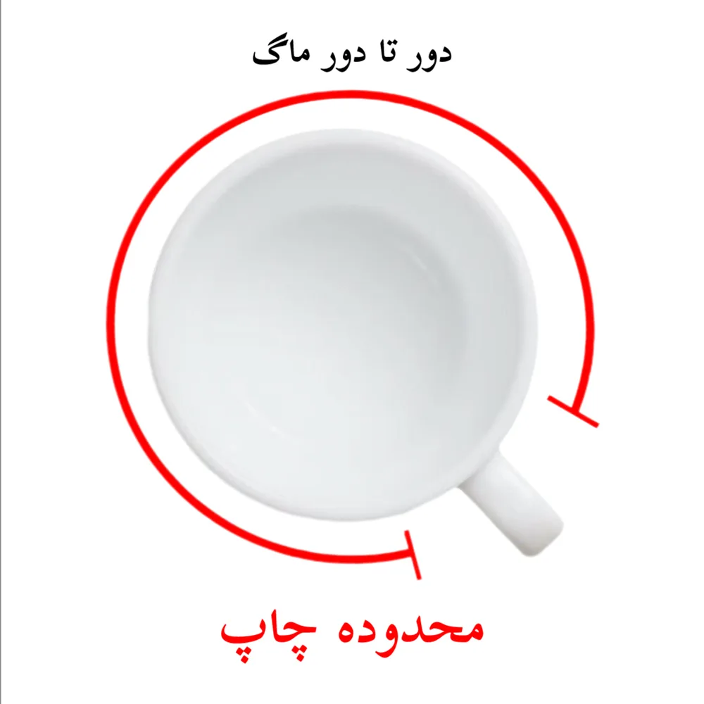 ماگ پاد آفرین مدل فانتزی طرح پرنده عروس هلندی کد p11163