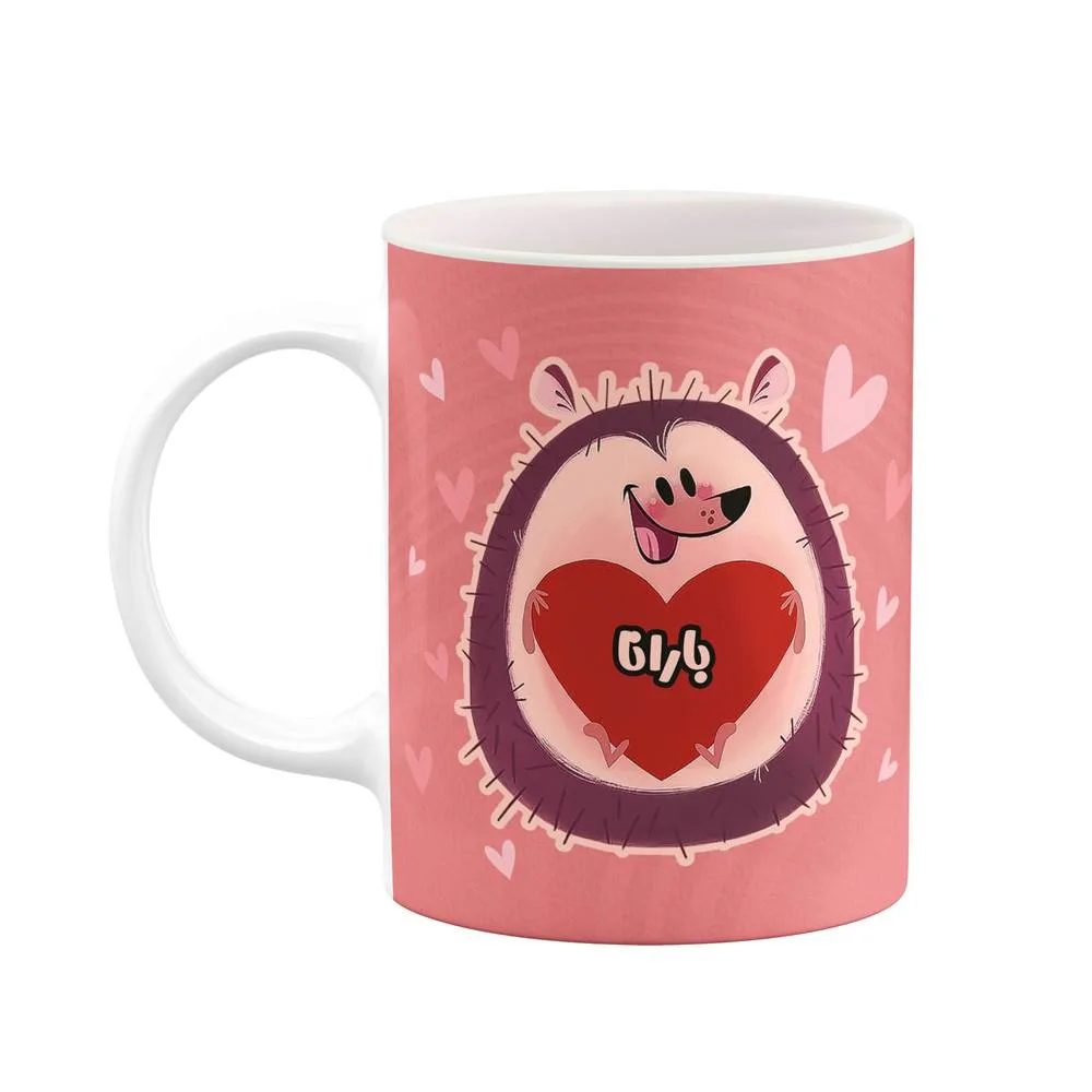 ماگ کاکتی طرح اسم بارانا مدل قلب کد mgn11655