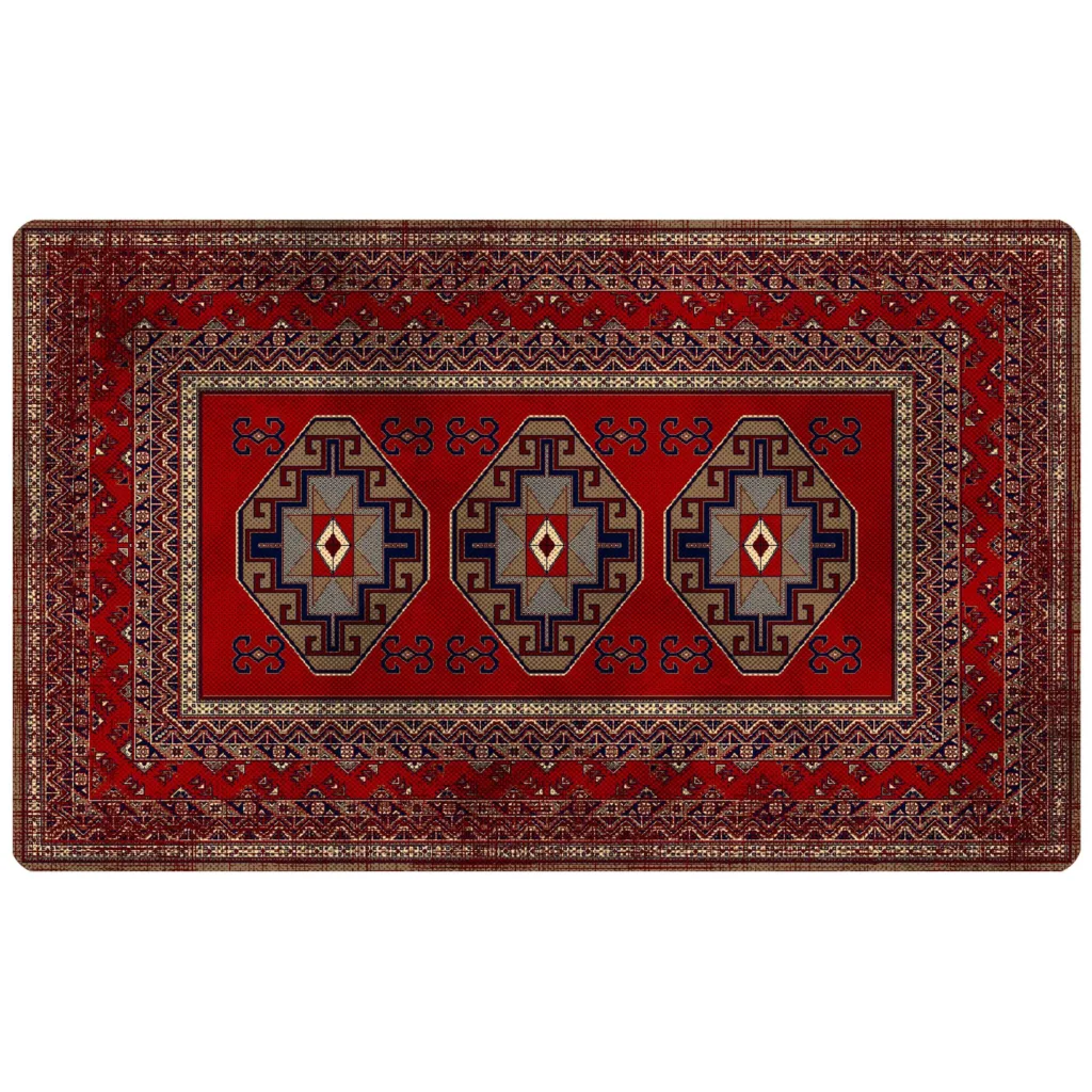 پادری مدل رویه مخمل طرح فرش کد S204 سایز 75×45 سانتی متر