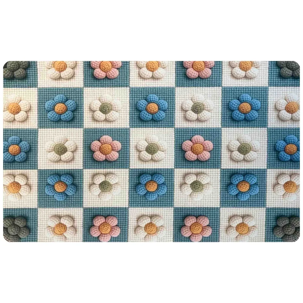 پادری مدل اسفنجی طرح ترک کد RS.181 سایز 70×50 سانتی‌متر مناسب برای فضای داخلی