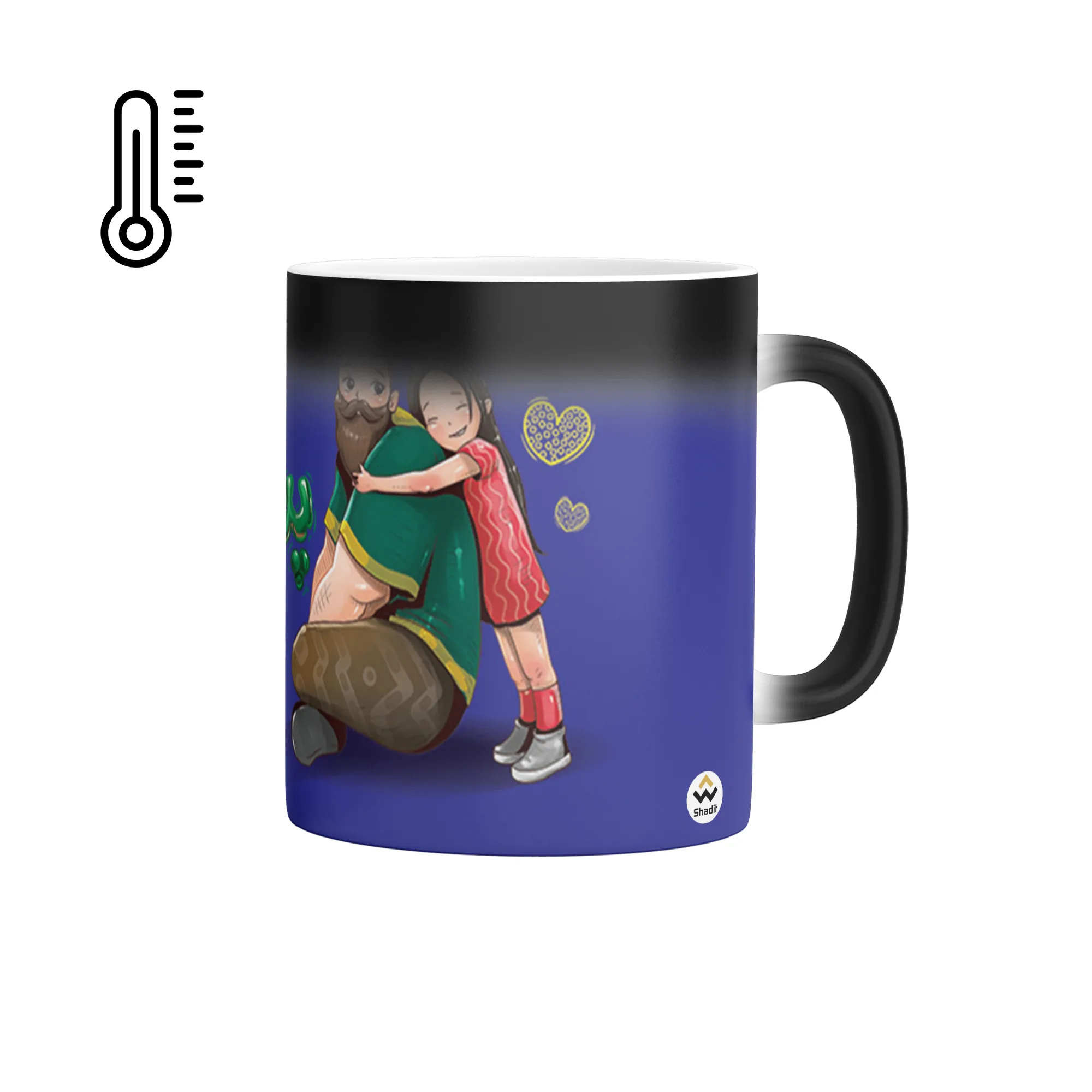 ماگ حرارتی شادیت طرح پدر عزیزم روزت مبارک کد 54