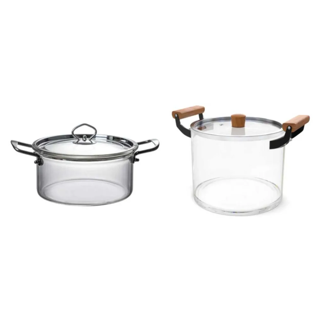 سرویس قابلمه 4 پارچه مدل شیشه ای کد Nc23_20 مجموعه دو عددی