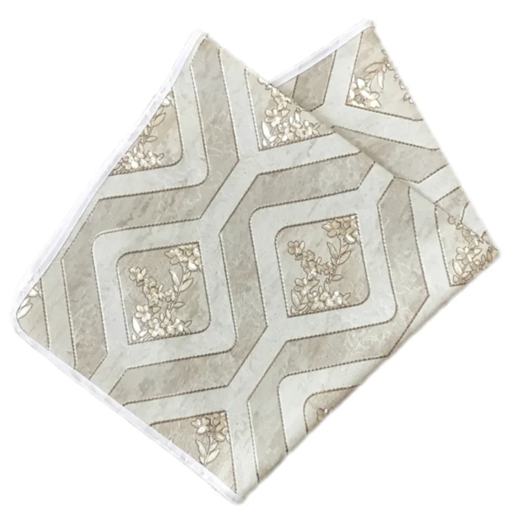 سفره 6 نفره مدل لوتوس طرح پشت نخی سایز 140×100 سانتی متر کد 05