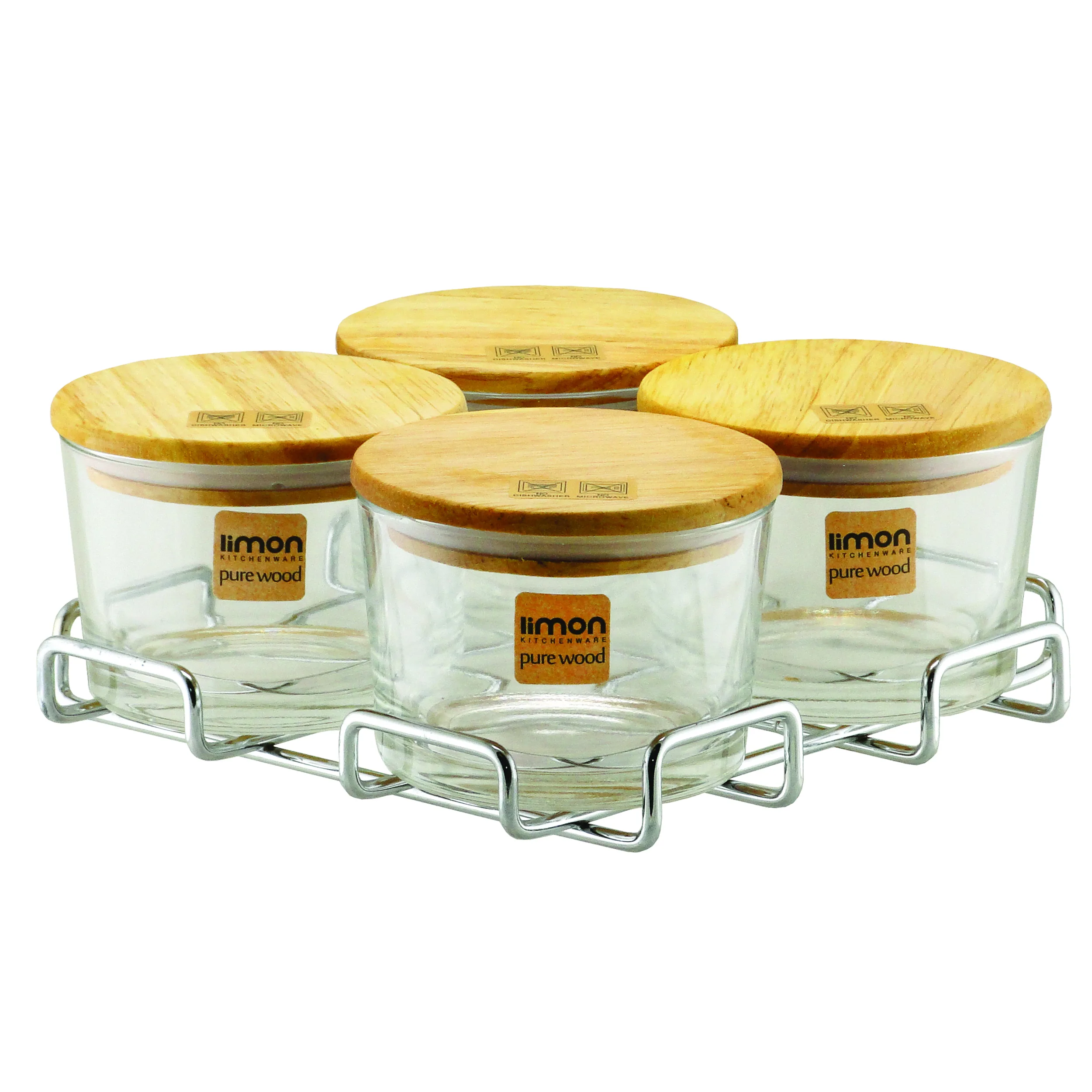 اردوخوری لیمون مدل پایه استیل طرح چوبی مجموعه 5 عددی اردوخوری لیمون مدل پایه استیل طرح چوبی مجموعه 5 عددی