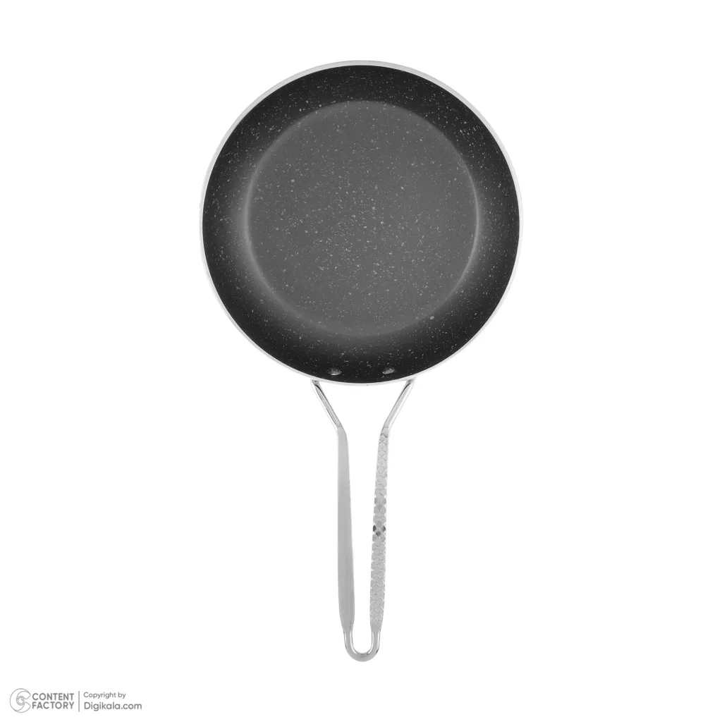 سرویس قابلمه و تابه گرانیتی 19 پارچه نیک نگار مدل Nano Granite به همراه دستگیره