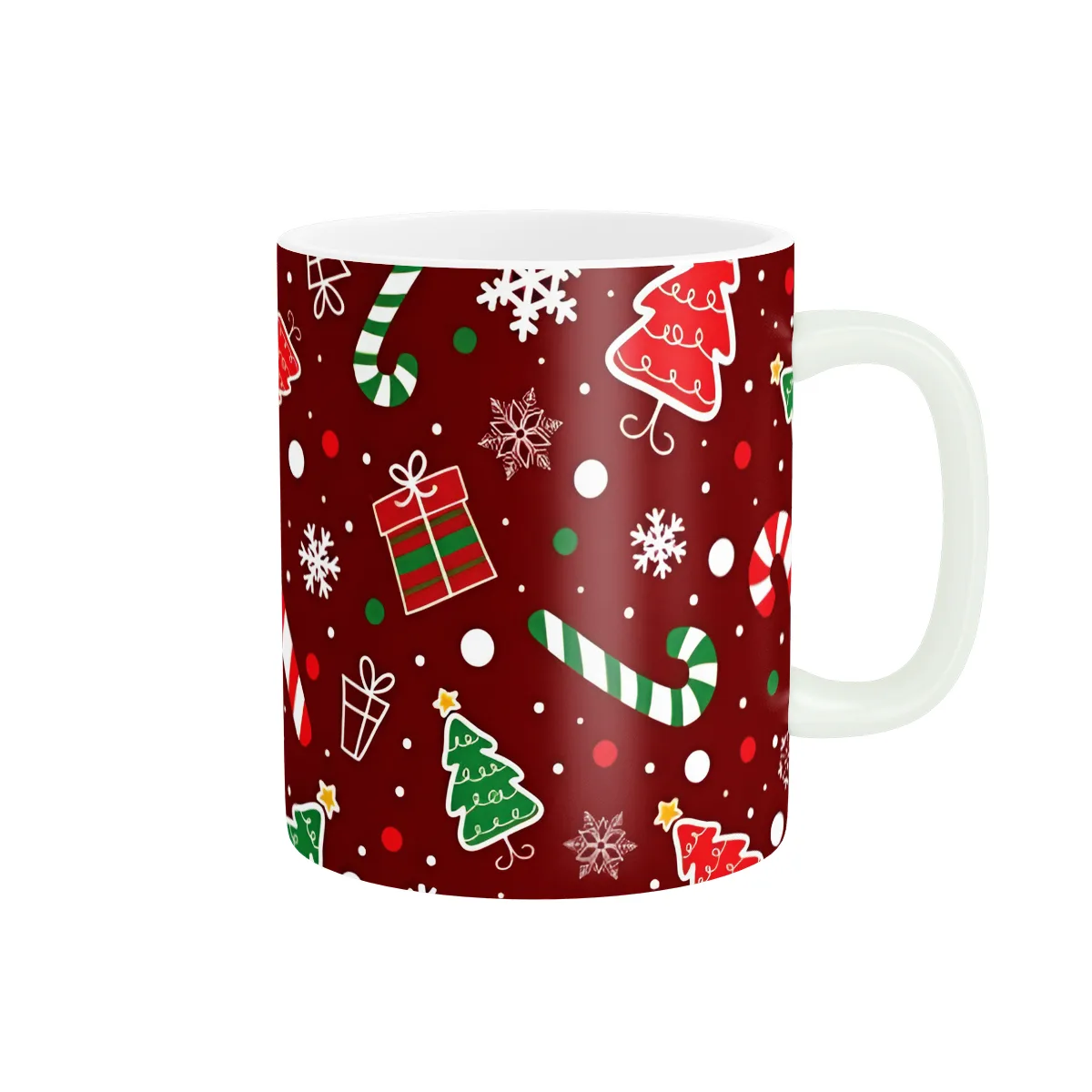 ماگ پاد آفرین مدل کریسمس کد DKC1313 به همراه زیر لیوانی