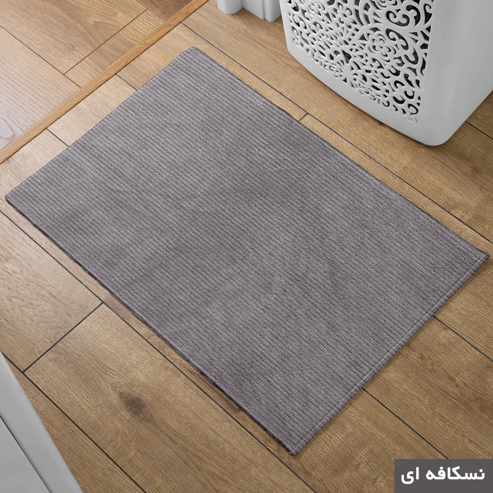 پادری شاران هوم مدل اسفنج دار طرح مخمل راه راه فانتزی سایز 45×70 سانتی متر