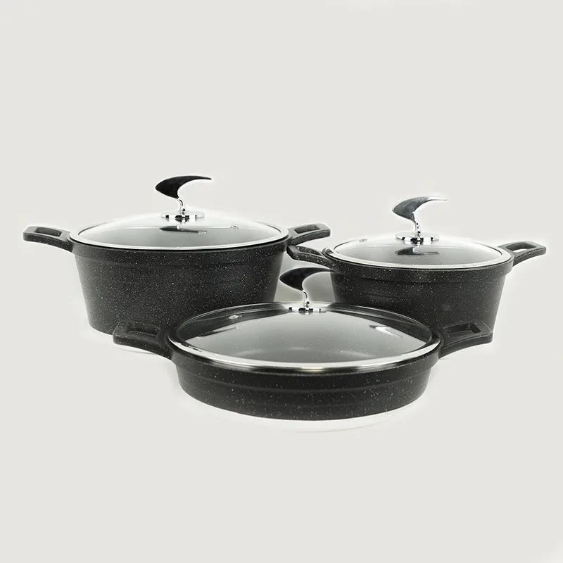 سرویس قابلمه و تابه گرانیتی 6 پارچه نیولایف مدل AFRA-6306