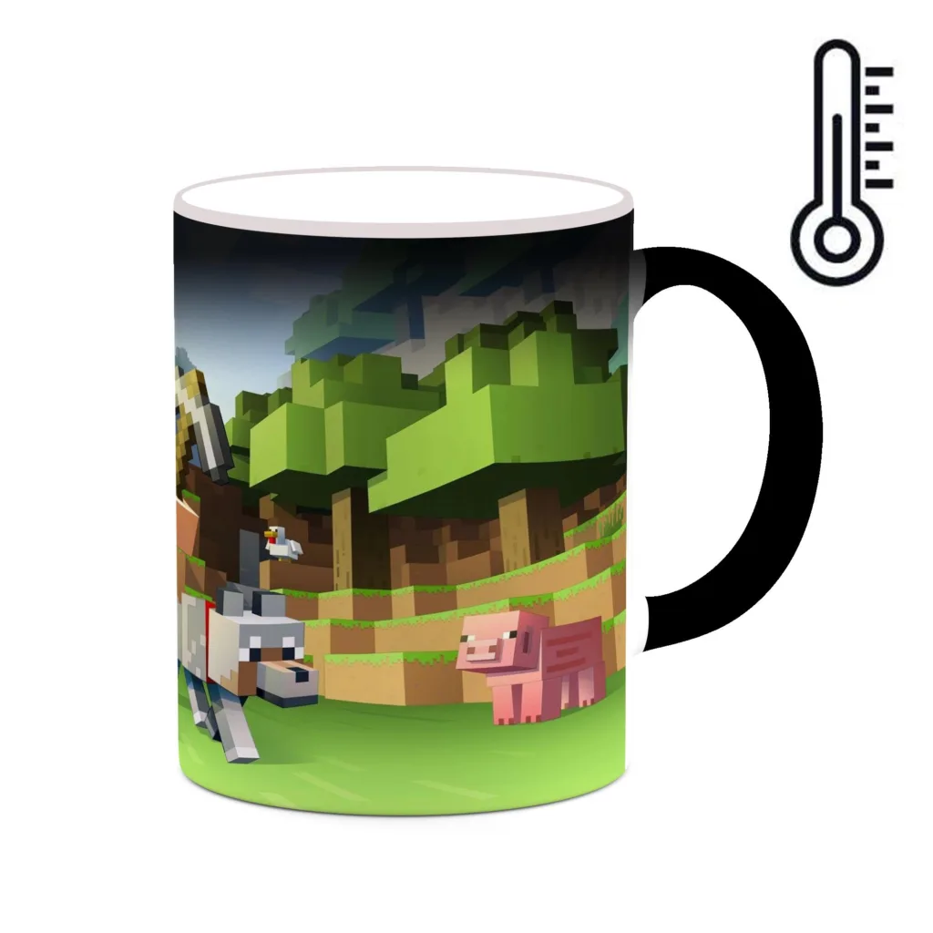 ماگ حرارتی کاکتی طرح ماینکرافت minecraft مدل mgh41374