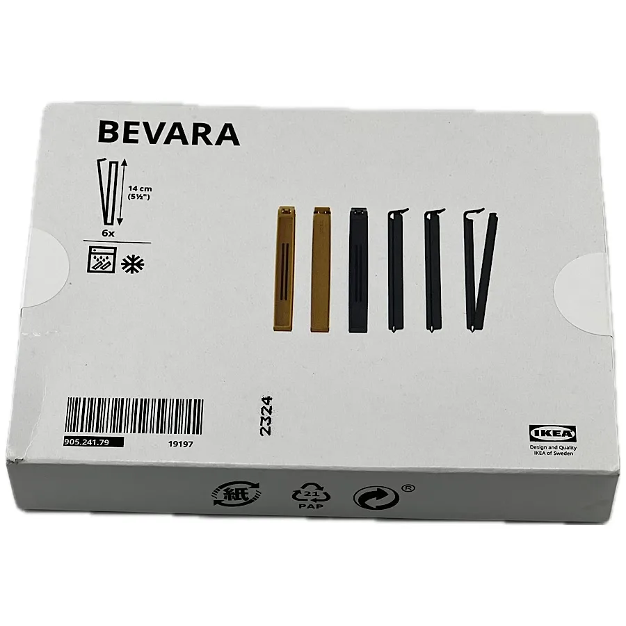 گیره کیسه ایکیا مدل BEVARA بسته 6 عددی