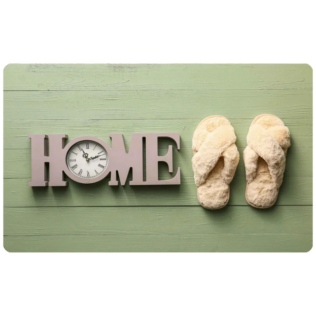 پادری مدل سه لایه رویه مخمل طرح Home کد 1312 سایز 75×45 سانتی متر